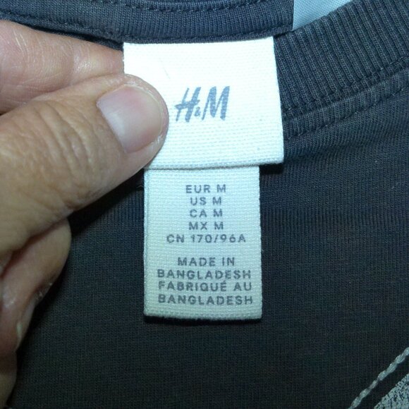 AC/DC “Back in Black” Vintage-Wash Graphic T-Shirt – H&M – Size Medium - Picture 2 of 3